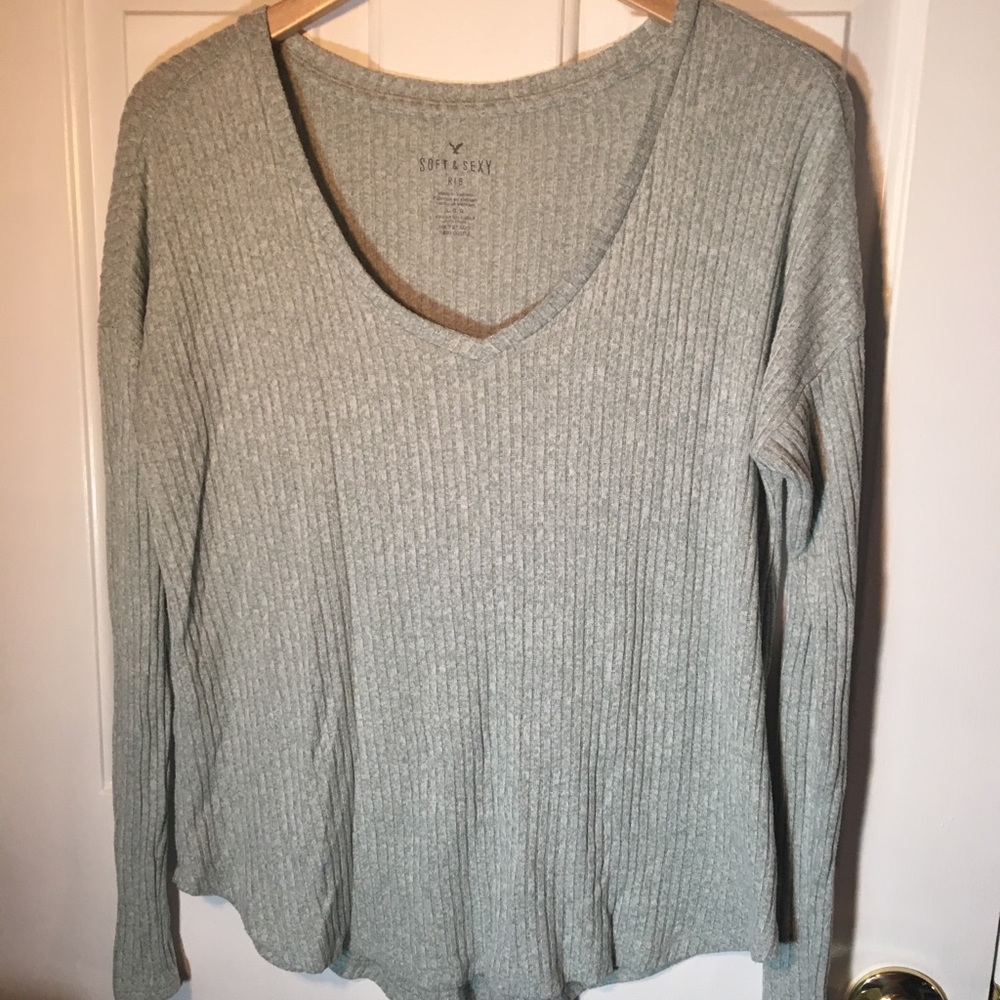American eagle soft ribbed sweater